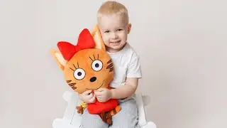 Игрушка-подушка «Три Кота» Карамелька Мякиши