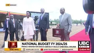 NATIONAL BUDGET: MIN. MATIA KASAIJA ARRIVES AT KOLOLO FOR THE FY 2024/25 BUDGET READING, FY 2024/25
