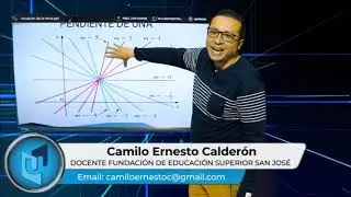 CAMILO ERNESTO CALDERÓN MATERIA PRECÁLCULO TEMA PENDIENTE Y ECUACIONES DE UNA RECTA