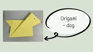 How to make paper dog - easy origami crafts