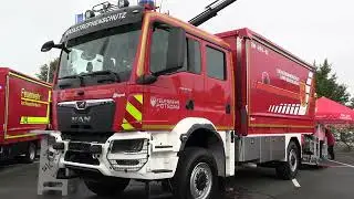 Blaulicht ohne Ende bei der FLORIAN 2024 (Fachmesse für Feuerwehr, Zivil- und Katastrophenschutz)