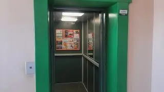 Зелёный гробовоз! Грузопассажирский лифт ЩЛЗ 2008 г. @ ул. Тракторная, 1Г (г. Владимир)