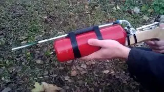 САМОДЕЛЬНАЯ! САМАЯ МОЩНАЯ! СТРАЙКБОЛЬНАЯ! РСР ВИНТОВКА!!! (Airsoft fun)