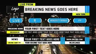 News Lower Third Pack for After Effects
