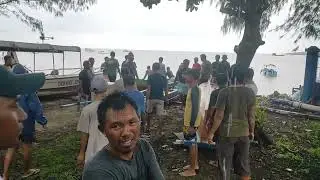 NYESEL !!! BARU TAU BEGINI TA, CARA PROSES PENURUNAN KAPAL DI KARIMUNJAWA KE LAUT