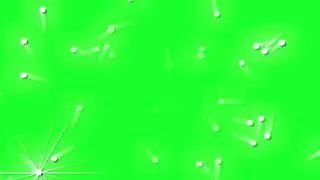 Green Screen Animation Circles Blinking and Sparks Glitter Футаж Кружочки и Искры мигают хромакей