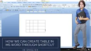 How to create table with the help of shortcut keys in Microsoft word ?