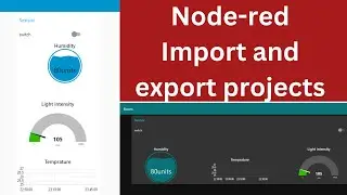 Node-red import and export projects in JSON format