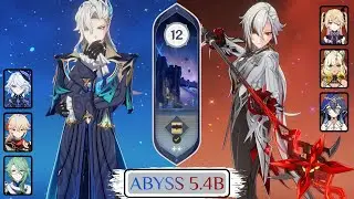 C1 R0 Neuvillette Hypercarry & C0 R2 Arlecchino Hypercarry | Spiral Abyss 5.4/5.5 | Genshin Impact