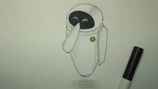Как нарисовать ЕВУ из ВАЛЛ-И/ How To Draw  Eve from Wall-E