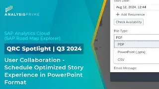 Schedule Optimized Story Experience in PowerPoint Format
