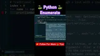 Mastering Python's Enumerate Function | Python Tips & Tricks