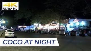 [4K] Tour PLAYAS DEL COCO AT NIGHT 🌴 Walk The Main Strip + Beach #tourism #costarica #travelvlog