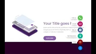Revealing on Scroll Floating Contact Buttons - DiviMenus