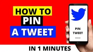 How To Pin Any Tweet on Your Twitter Profile in 2022 - Android & ios iPhone ( SIMPLE METHOD )