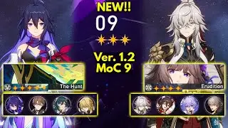 NEW Memory of Chaos 1.2 Floor 9 (3 Stars) E0 Seele & E1 Jing Yuan - Honkai Star Rail 1.2