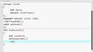 DS:Node Count in Single Linked List