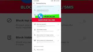 Block spam call and sms👿  | how to block spam call👹 
