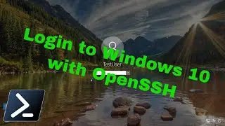 Windows 10 SSH with Public Key Authentication