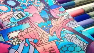 Doodle Drawing #2 (With COPIC Markers)