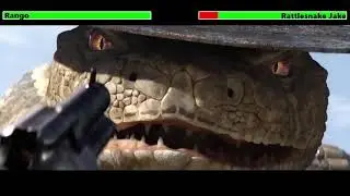 Rango (2011) Final Battle with healthbars (Edited By 