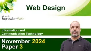 Expression Web, 2024 November Paper 3 Web Design [IGCSE 0417 ICT]