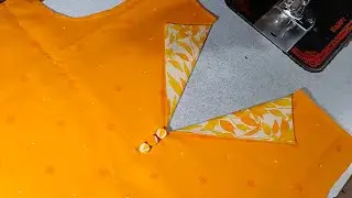 (Easy Neck)  V neck design cutting and stitching for kurti || Chudithar neck design|| Salwar neck