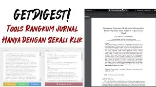 Tools Merangkum Jurnal Sekali Klik | Meringkas Jurnal Menggunakan GetDigest