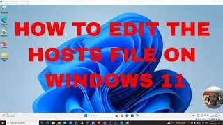 How to edit hosts file on windows 11