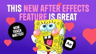 This New After Effects Feature is Great! - New Track Mattes!