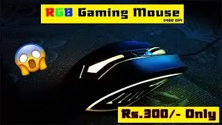 Cheapest RGB Gaming Mouse Rs 300 Only Zebronics Speed