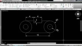 AutoCAD Tutorial: Draw line and circle Exercise #2