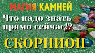 СКОРПИОН 💎💯💎 МАГИЯ КАМНЕЙ Что ВАМ надо знать ПРЯМО ЗДЕСЬ и СЕЙЧАС гадание онлайн на камнях