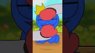 Red & Blue Flower Challenge | Rainbow friends 🌈 