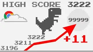 New Record Achieved Of My Dinosaur's Run In Dino T-Rex Game Ends With High Score ► 3222