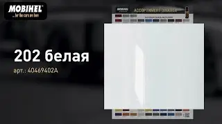 202 белая алкидная автоэмаль MOBIHEL, покраска аэрозольным баллоном