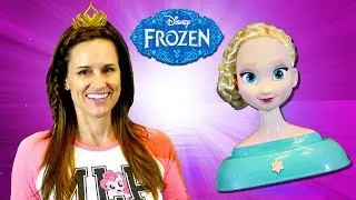 Disney Frozen Elsa Styling Head Amy Jo Wears & Shares Hair Accessories Toys by DCTC