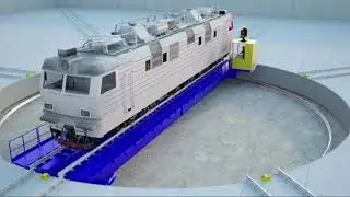 Manufacturing of the traverser and turntable for electric locomotives