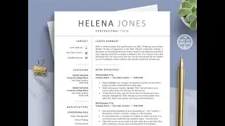 The Art of Resume Template | Simple Resume CV Template Design Bundles