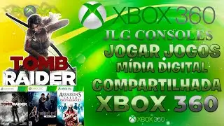 JOGAR JOGOS MÍDIA DIGITAL COMPARTILHADO XBOX 360