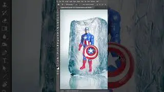 Freezing Captain America AGAIN ! Photoshop #shorts #captainamerica #marvel