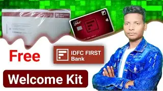 IDFC first bank welcome kit unboxing || welcome kit unboxing 🎁