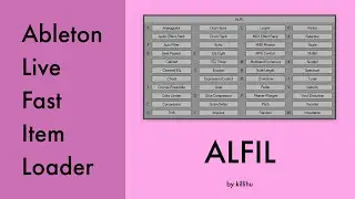 ALFIL - Ableton Live Fast Item Loader