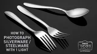 Product Photography Tutorial - How to shoot Silverware / Steelware with a Single Light (in Hindi)