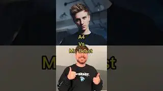 #mrbeast против #а4 Пишите в комментариях, кто ваш любимый блогер