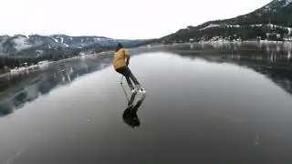 Хоккей на замёрзшем озере
