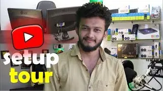 My FULL Office Tour & Desk Setup Tour 2018 #cyberbaba || Youtuber Setup Tour india