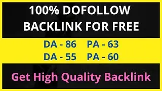 How To Create High Quality Do Follow Backlinks | Do follow Backlinks | Profile Backlink 2020-21