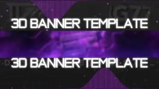 3D Banner Template | Soar clan banner template | 3D youtube banner | Cheap banner | IG77
