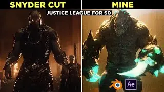 How to make a Zack Snyder Justice League VFX Shot for $0 | Blender Mini Tutorial